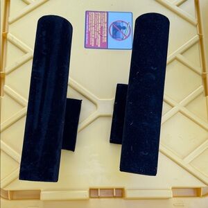 2 piece Black Velvet Bracelet Display Stands